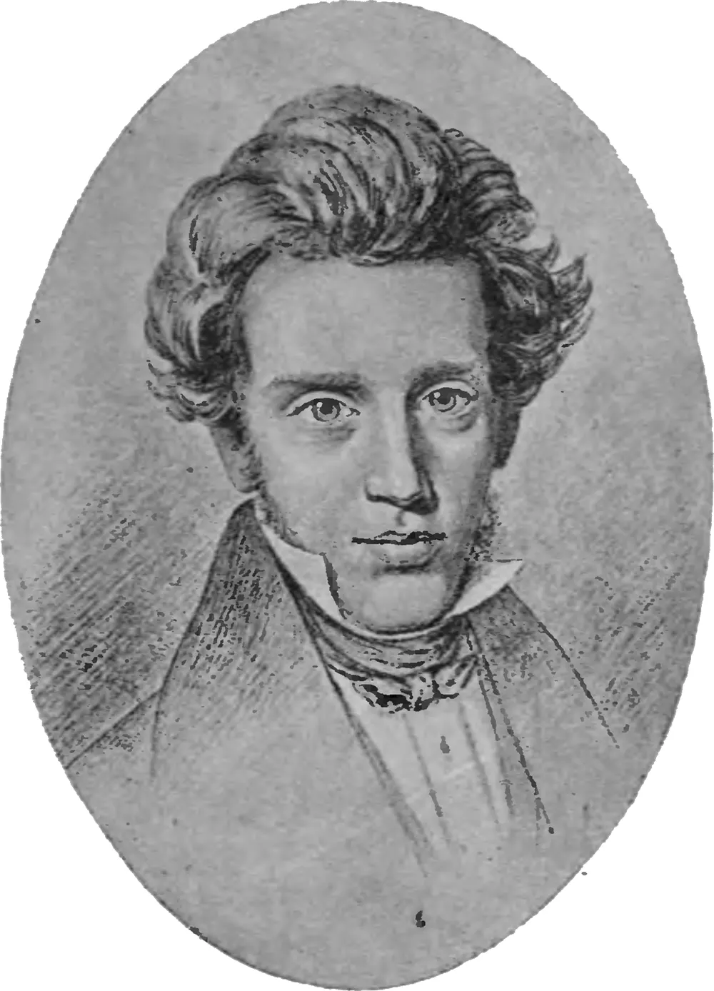 Retrato de Søren Kierkegaard